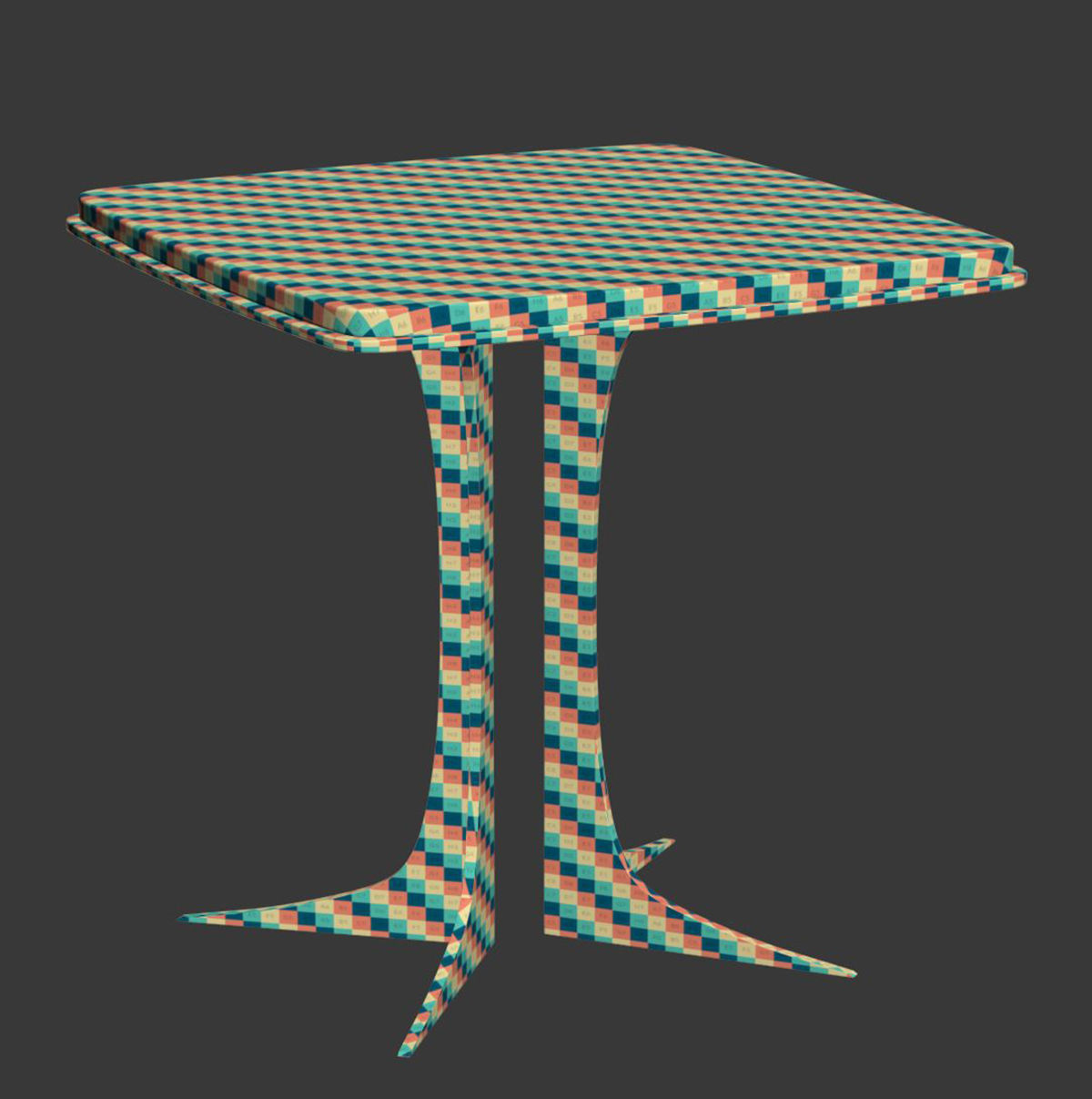 Coppola restaurant table  3D model_3