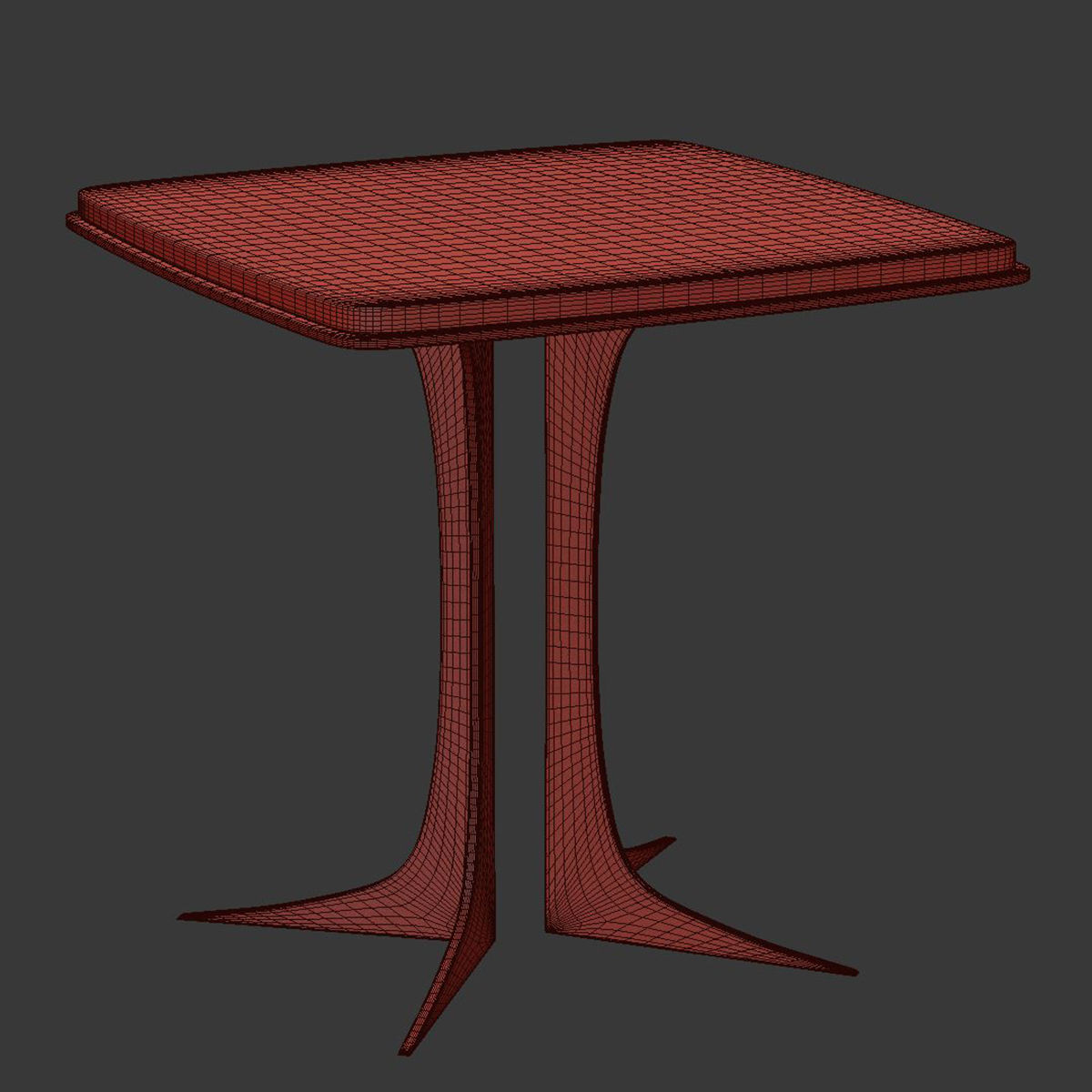 Coppola restaurant table  3D model_4