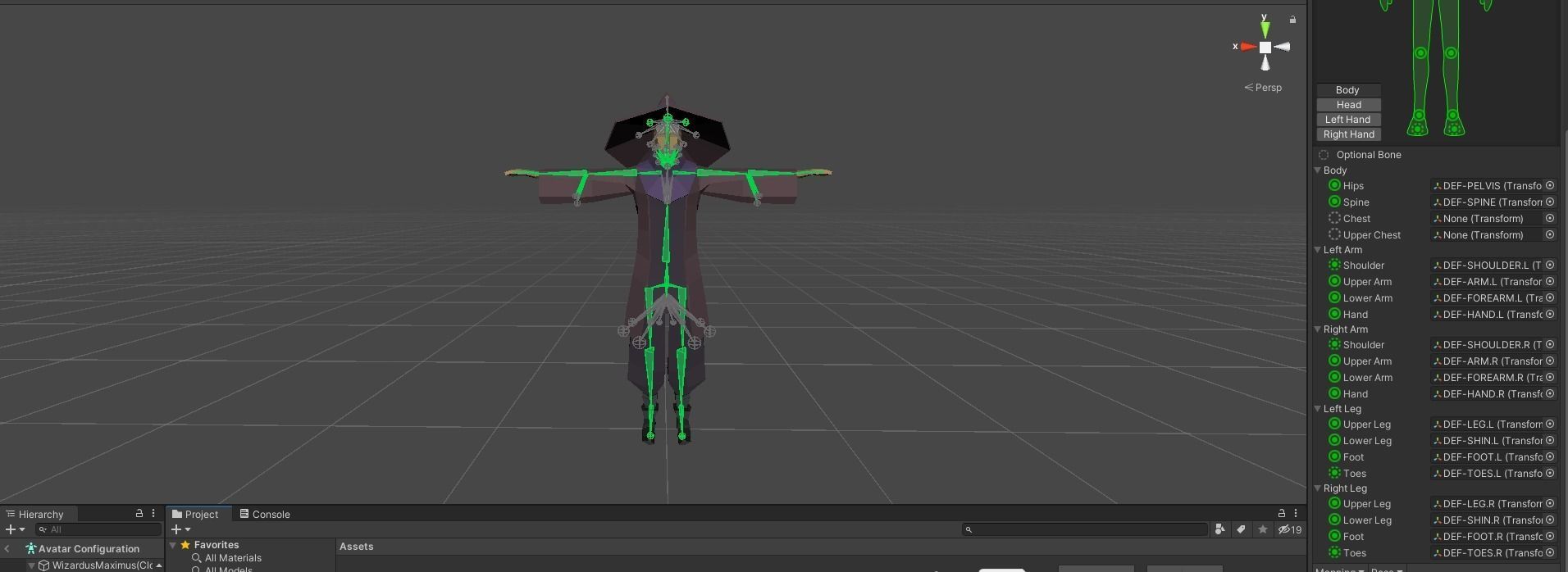 Low Poly Mage Rigged Free Free low-poly 3D model_12