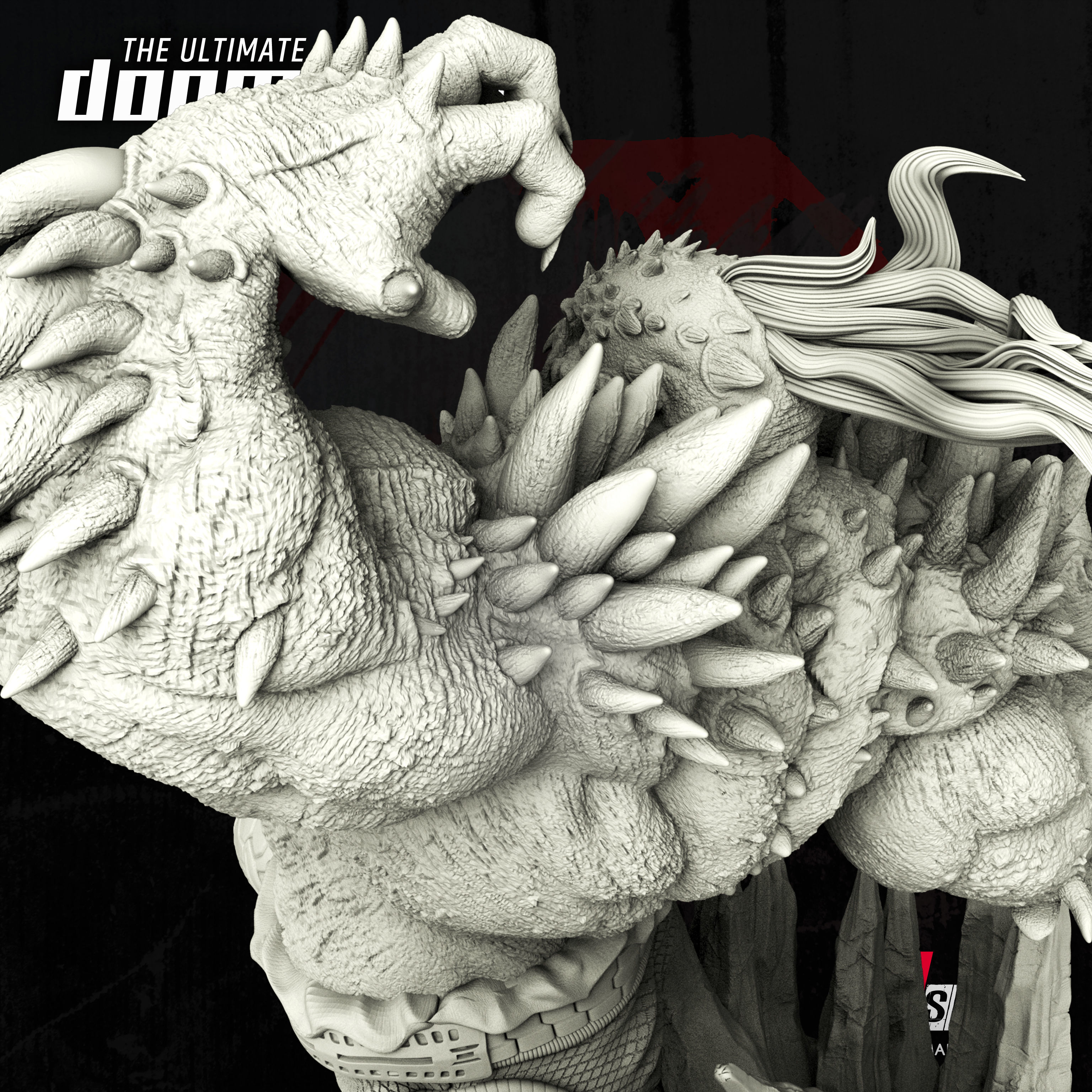 B3DSERK March Term Doomsday 3d Sculpture tested for printing 3D print model_11