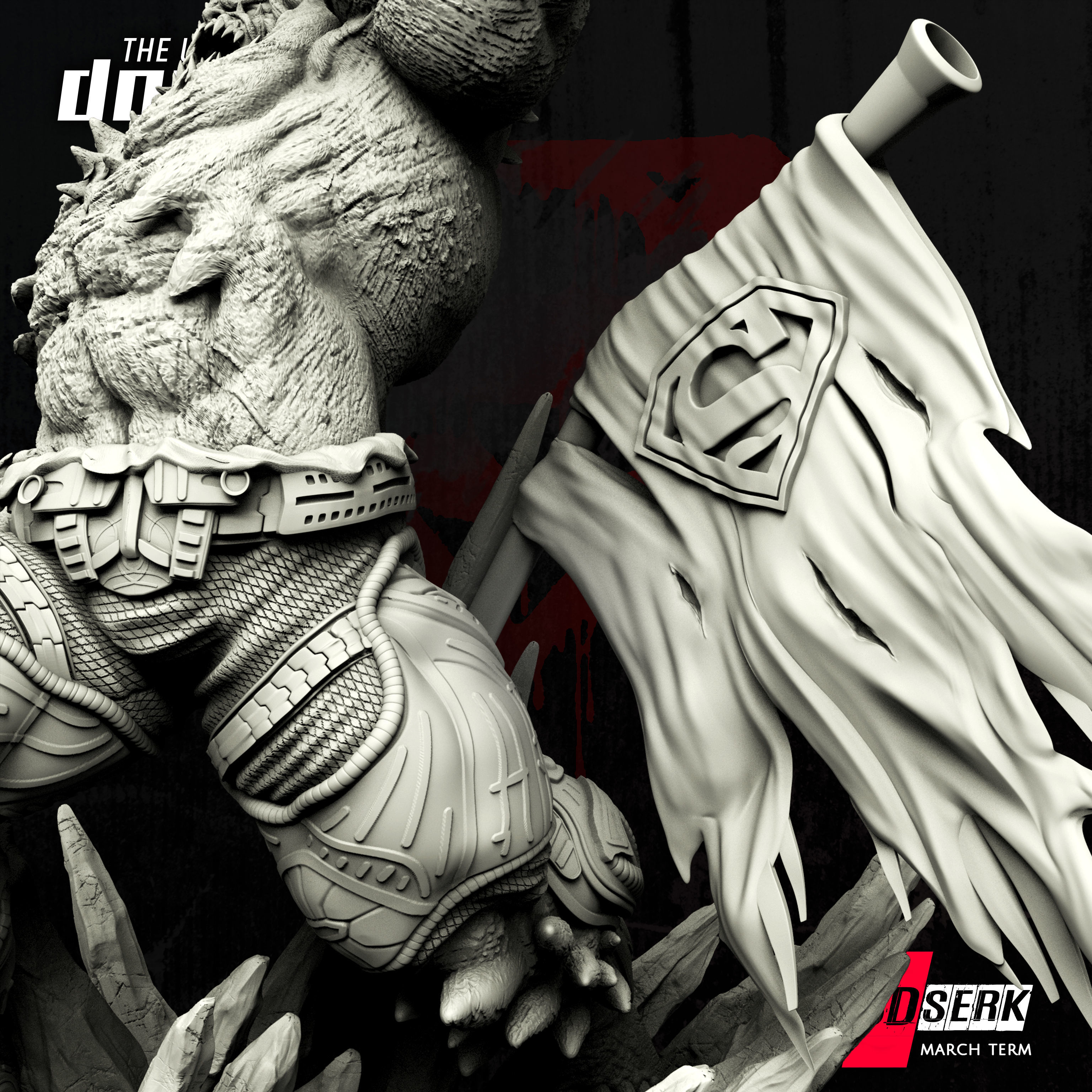 B3DSERK March Term Doomsday 3d Sculpture tested for printing 3D print model_6