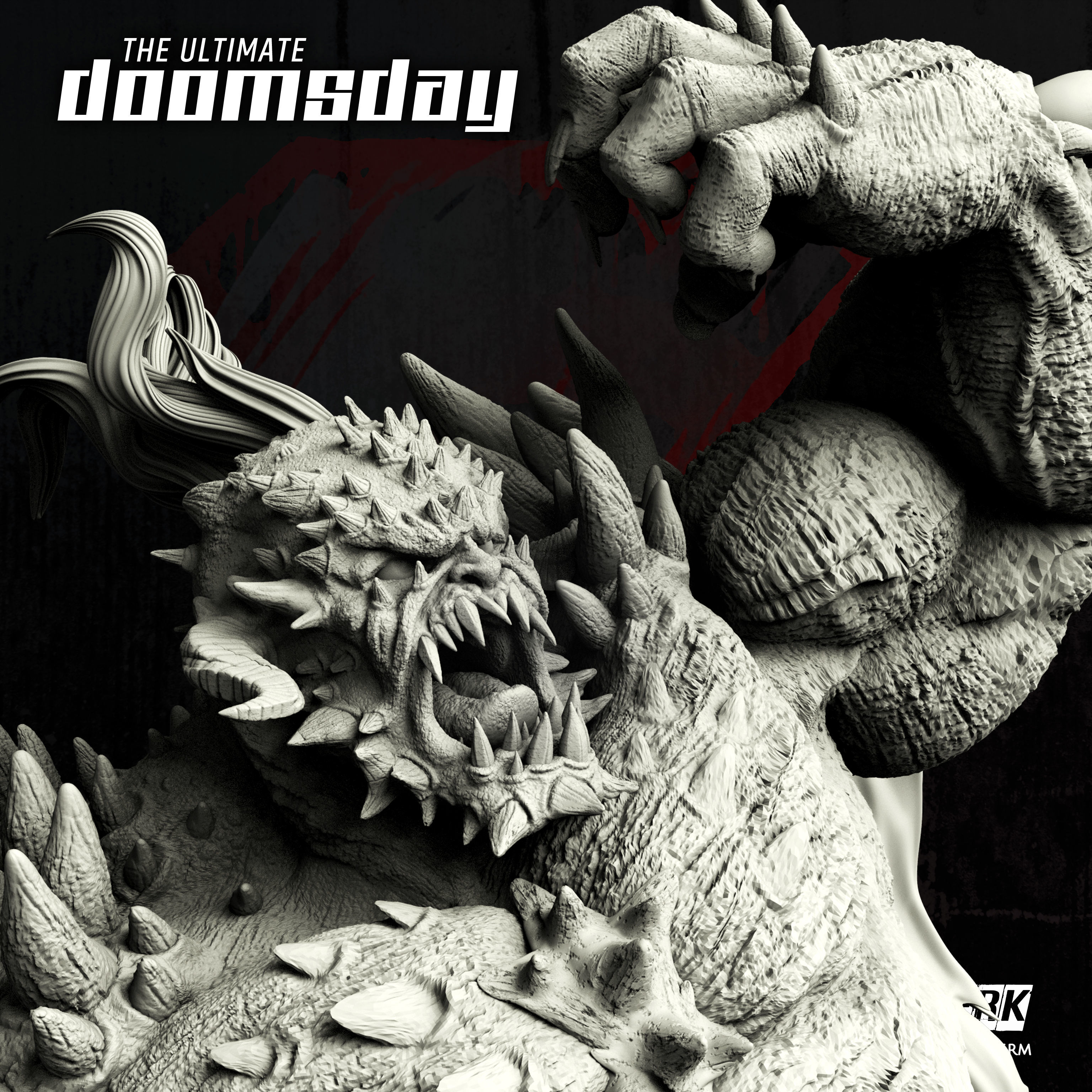 B3DSERK March Term Doomsday 3d Sculpture tested for printing 3D print model_9