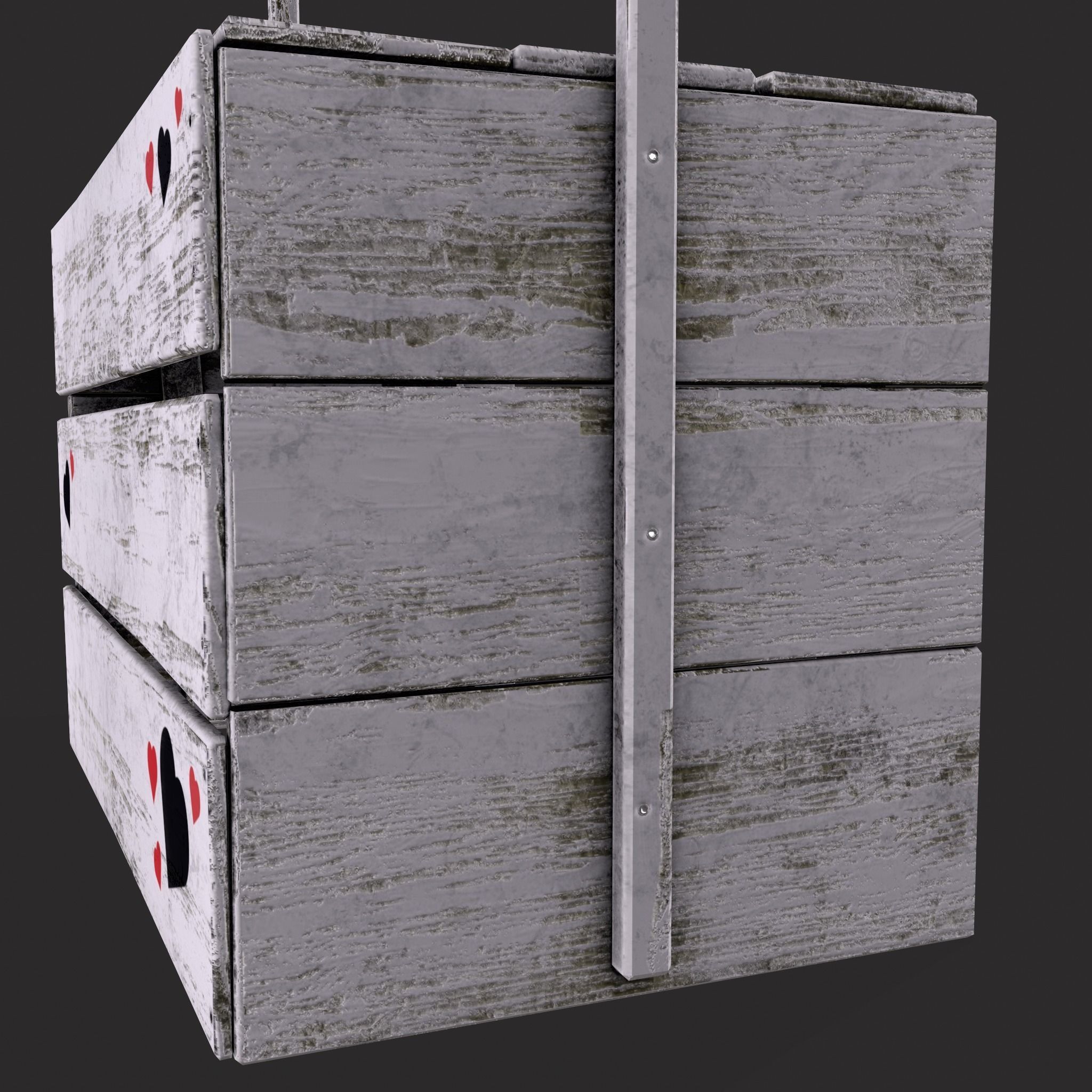 Kissing Booth Low-poly 3D model_23