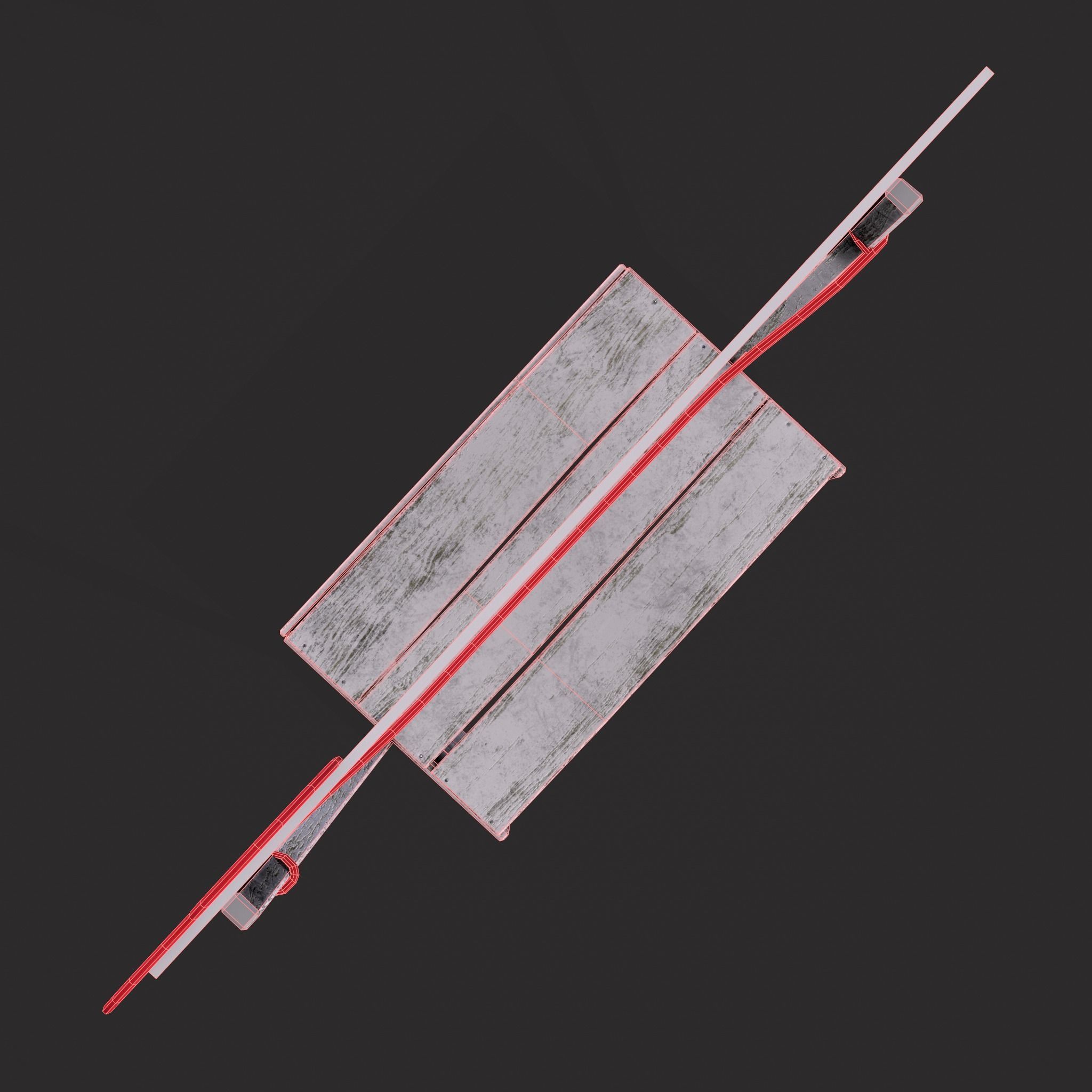 Kissing Booth Low-poly 3D model_10