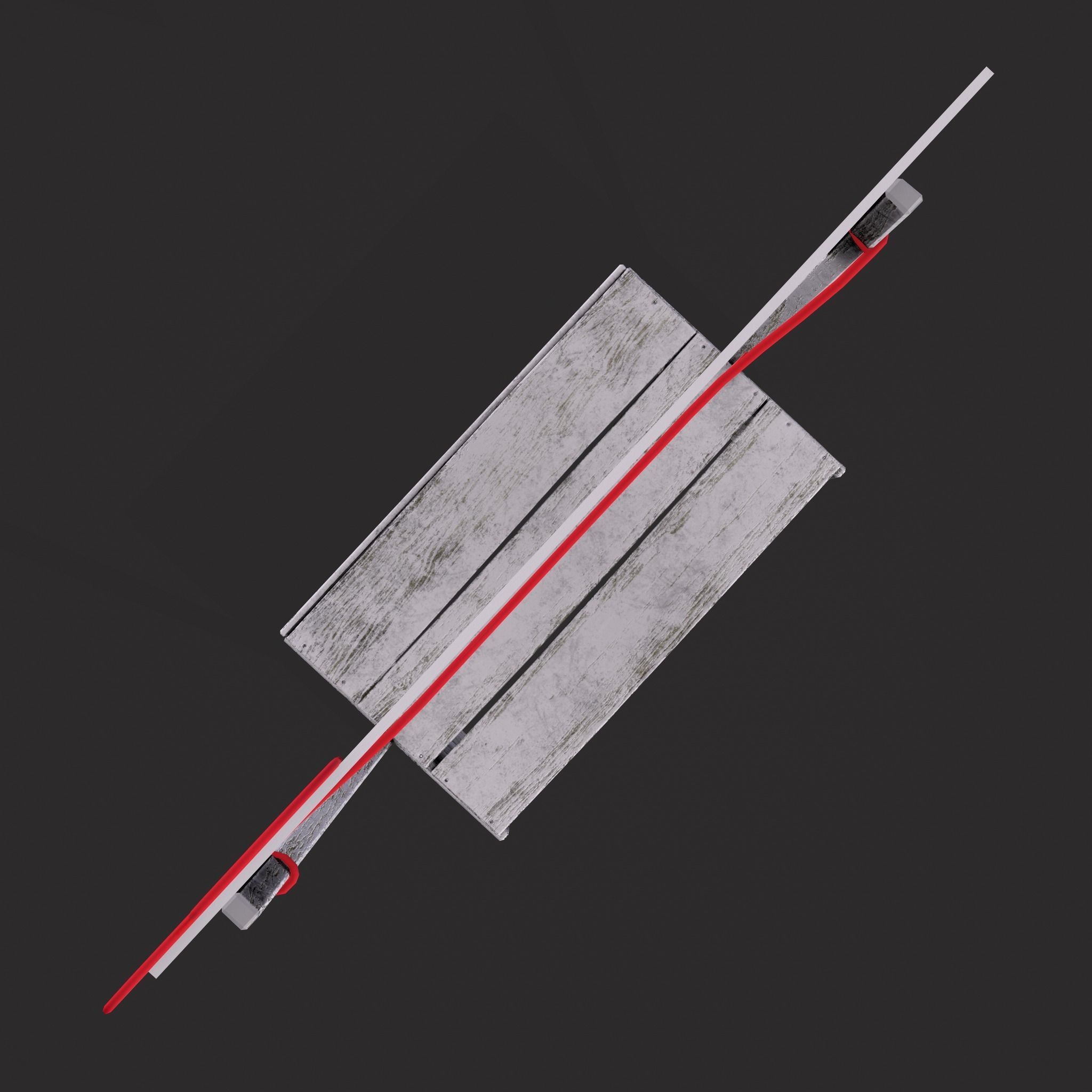 Kissing Booth Low-poly 3D model_9