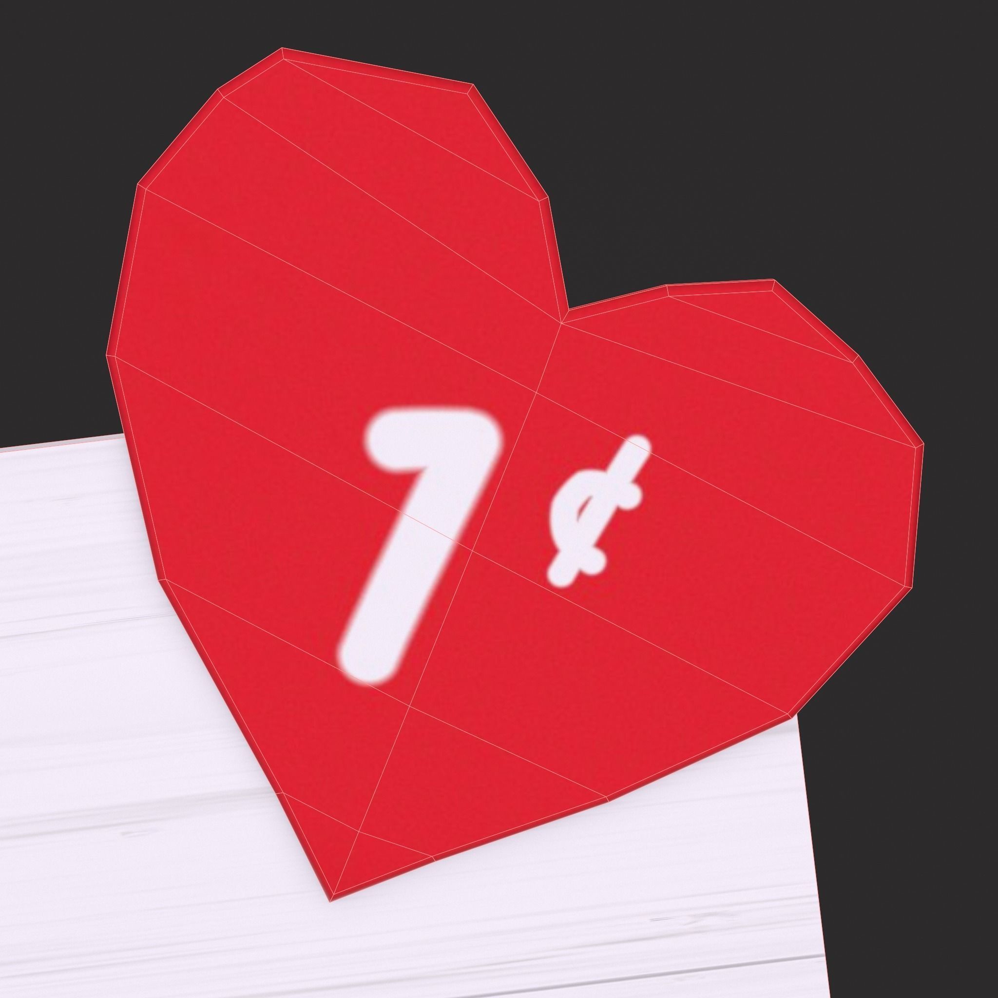 Kissing Booth Low-poly 3D model_18