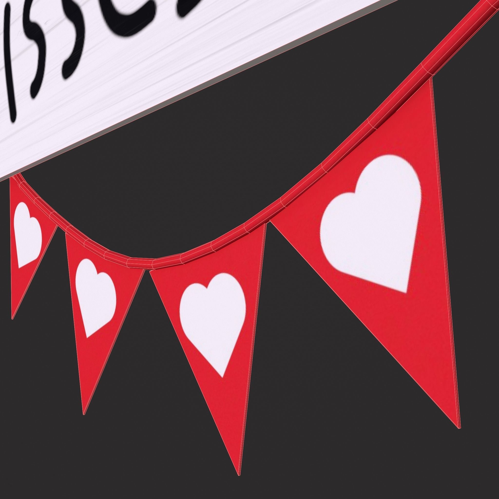 Kissing Booth Low-poly 3D model_20