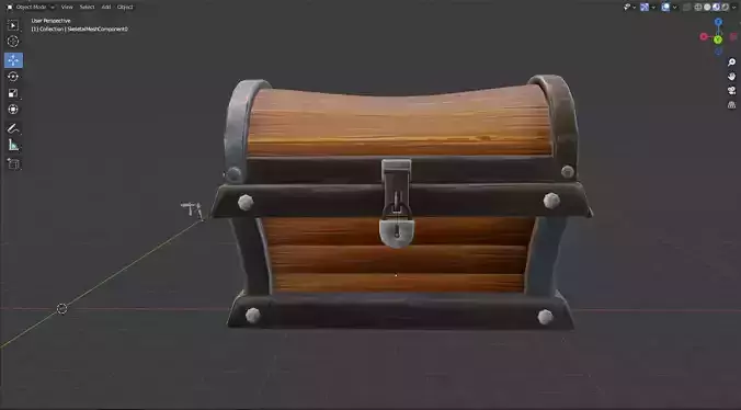 Stylized Wooden Chest