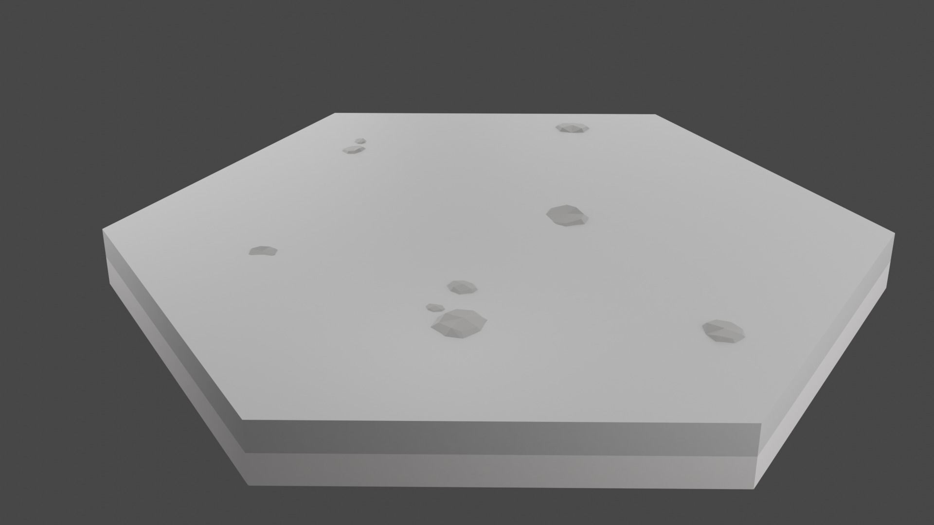 Low Poly Sci-Fi Tiles Lunar Zones Low-poly 3D model_16