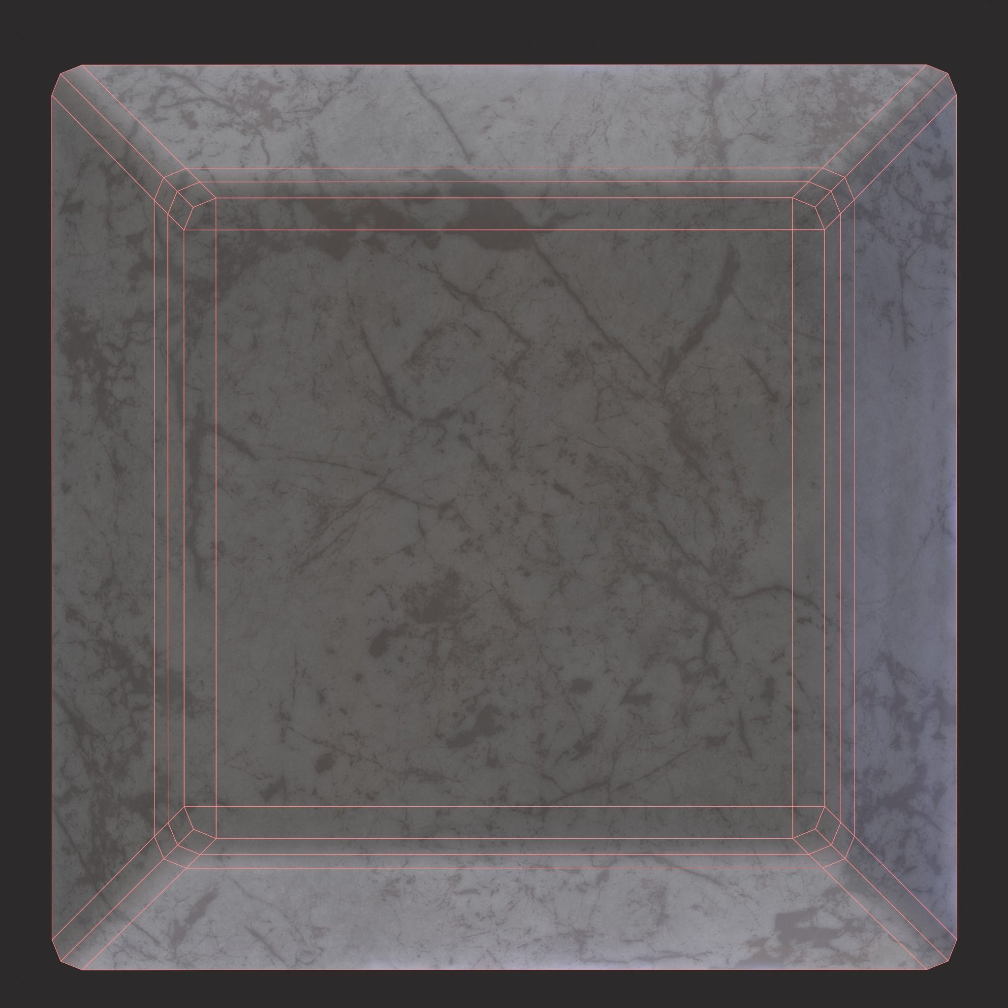 Valentines Heart Jello Squares Low-poly 3D model_8