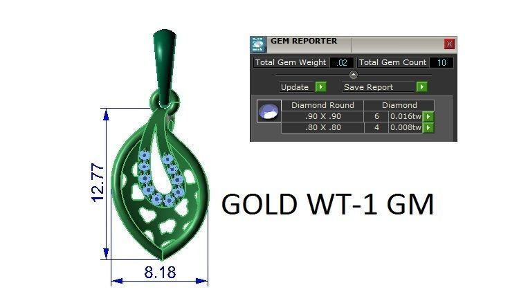  Ring Earrings Pendant combo - 043 3D print model_17