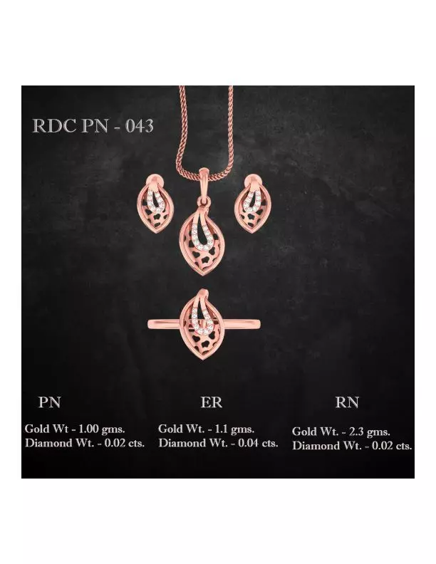  Ring Earrings Pendant combo - 043 3D print model_0