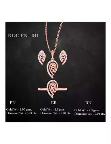 Ring Earrings Pendant combo - 041