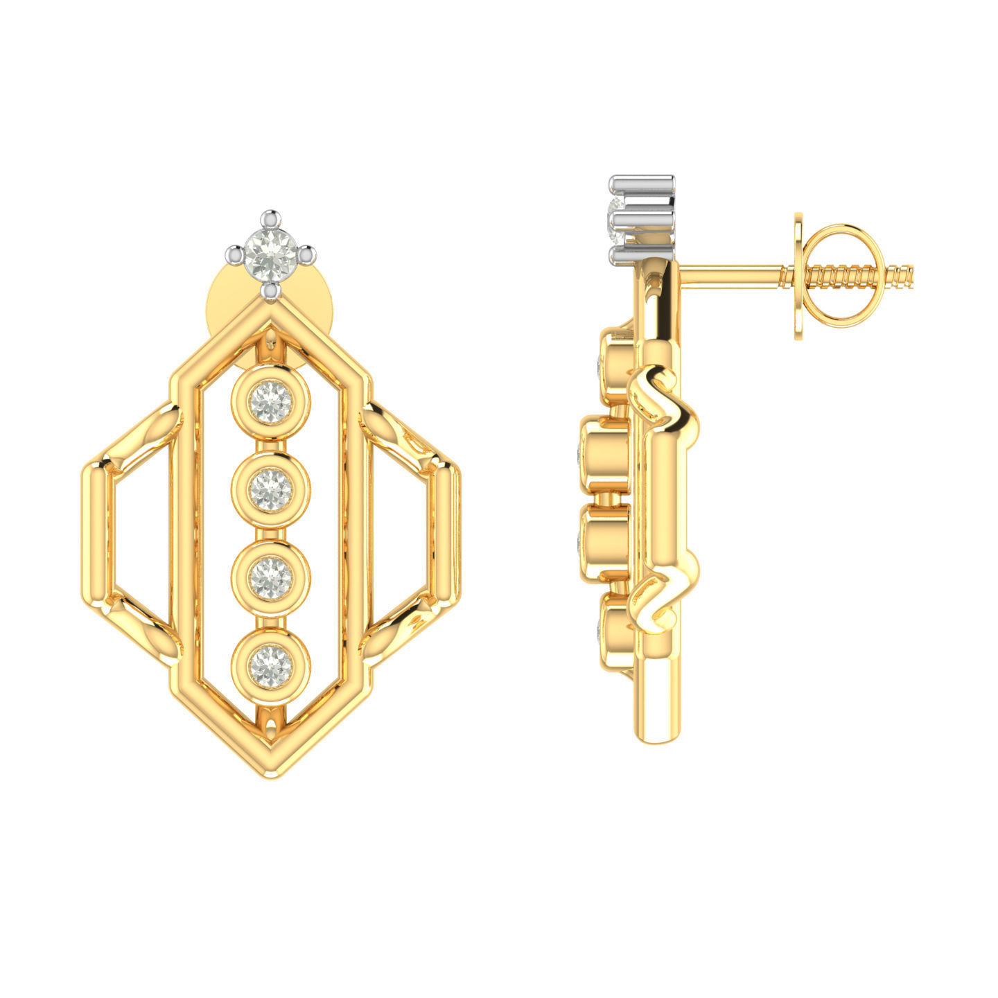 Ring Earrings Pendant combo - 013 3D print model_14