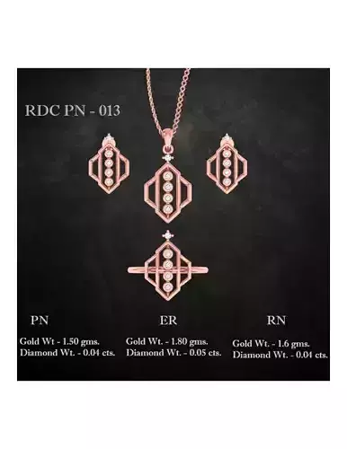  Ring Earrings Pendant combo - 013 3D print model