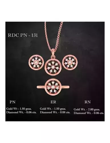  Ring Earrings Pendant combo - 131