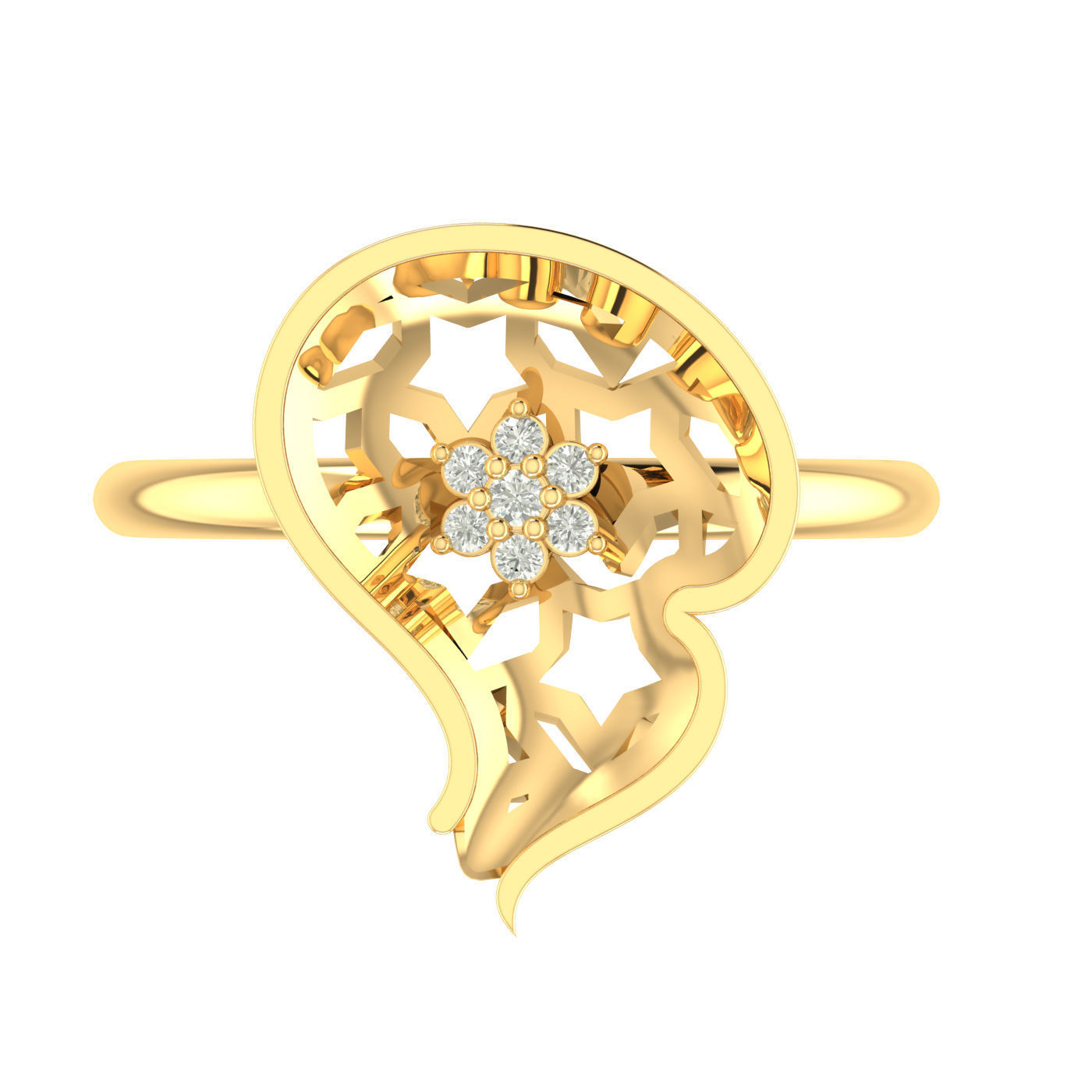 Ring Earrings Pendant combo - 122 3D print model_14