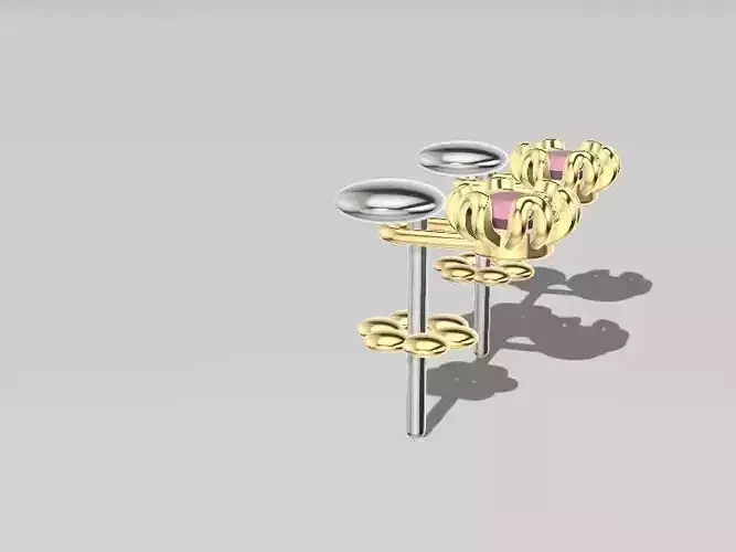 cute button earrings stl verified