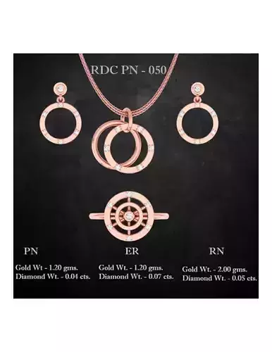  Ring Earrings Pendant combo - 050 3D print model
