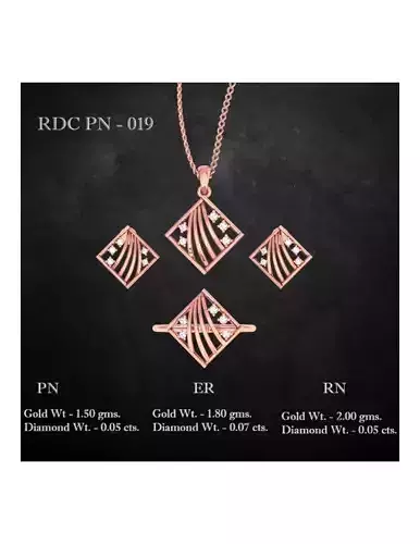  Ring Earrings Pendant combo - 019 3D print model