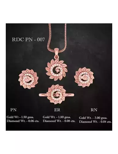  Ring Earrings Pendant combo - 007 3D print model