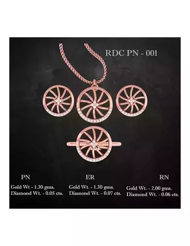  Ring Earrings Pendant combo - 001 3D print model