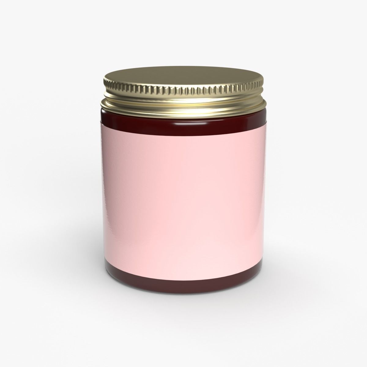 Cream Jar 3D model_5