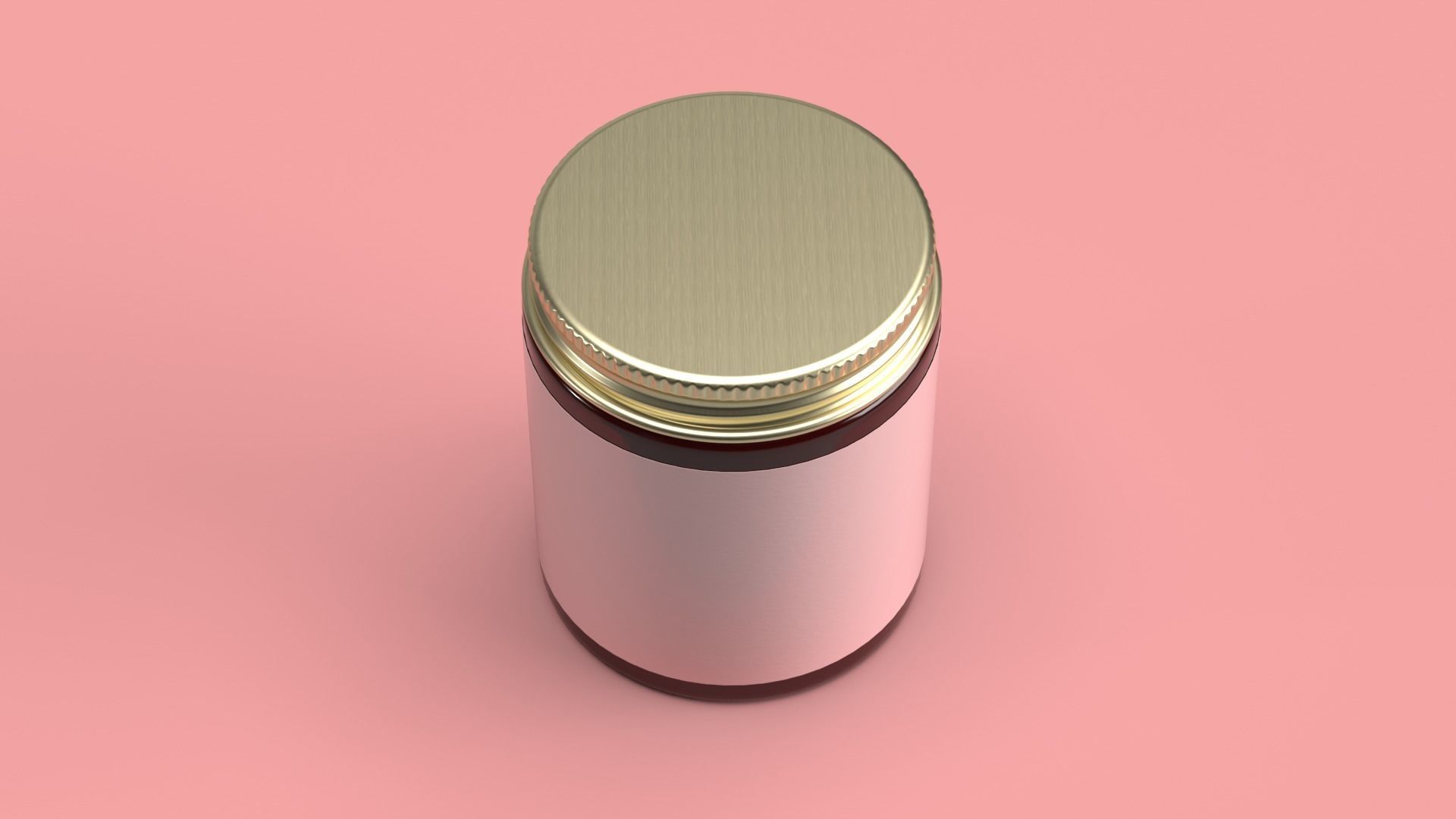 Cream Jar 3D model_4