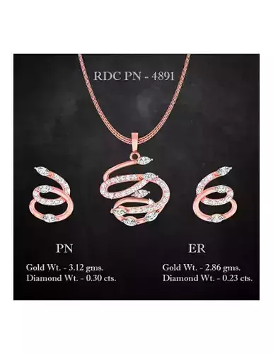 Pendant Earrings combo - 4891