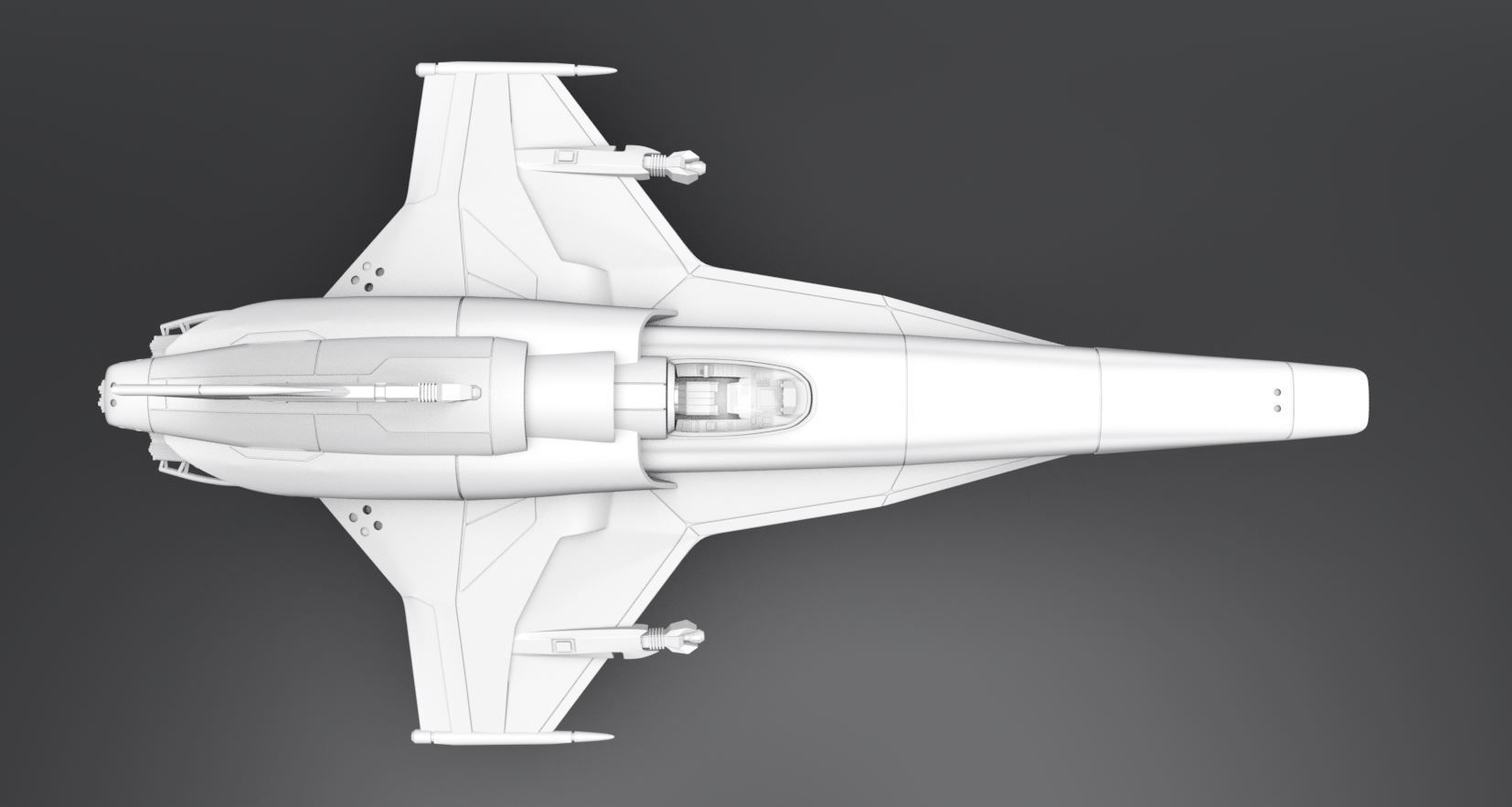 Colonial Viper MkVIIE Scale model 3D print model_3