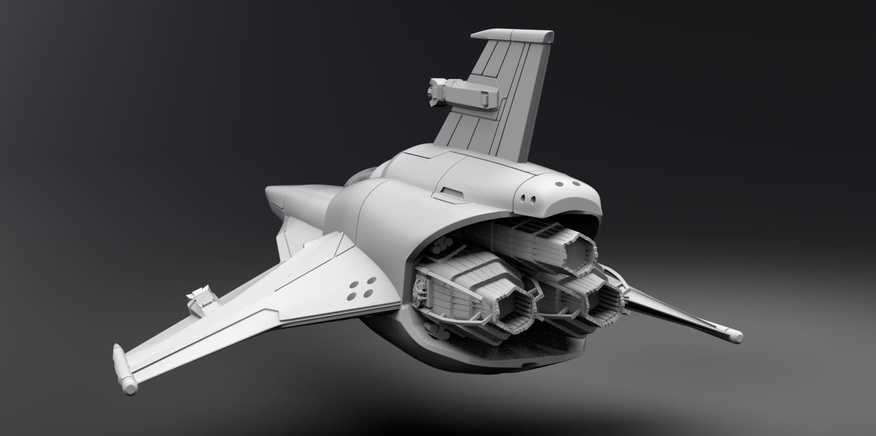 Colonial Viper MkVIIE Scale model 3D print model_2