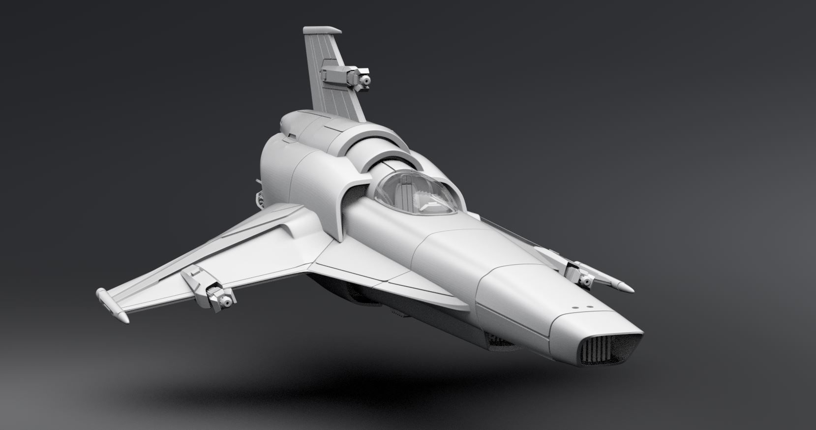 Colonial Viper MkVIIE Scale model 3D print model_4