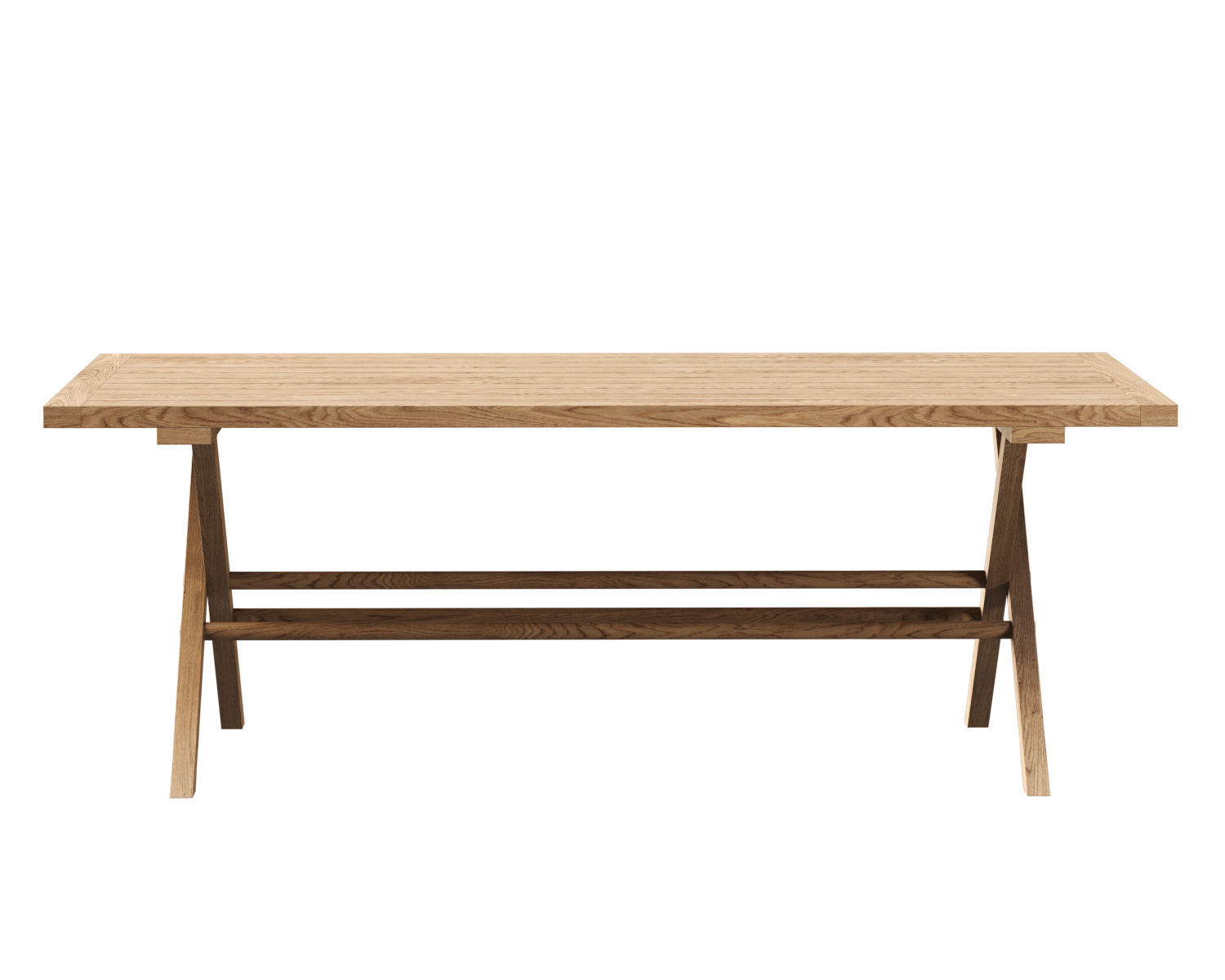 Alesso wooden dining table  3D model_3