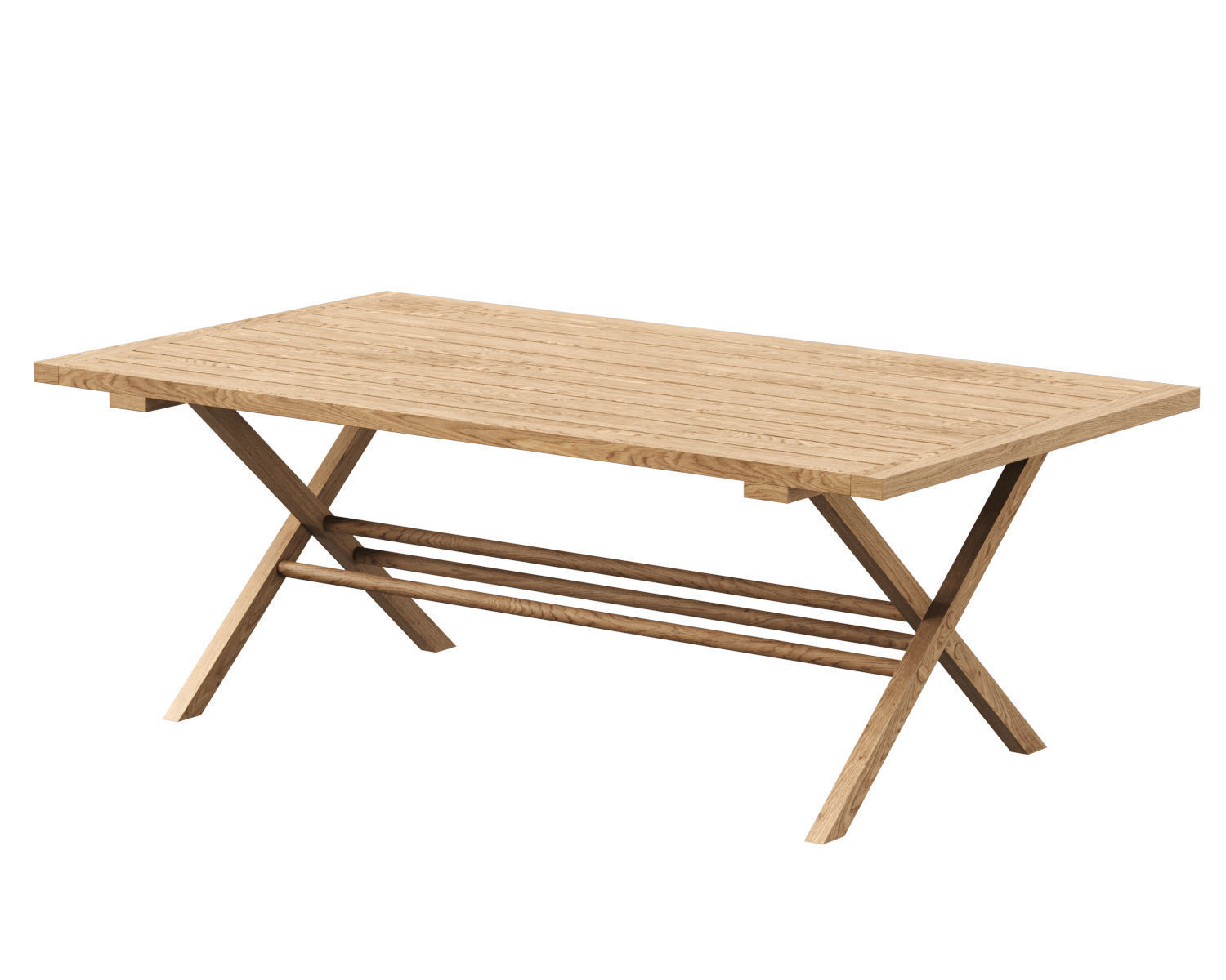 Alesso wooden dining table  3D model_1