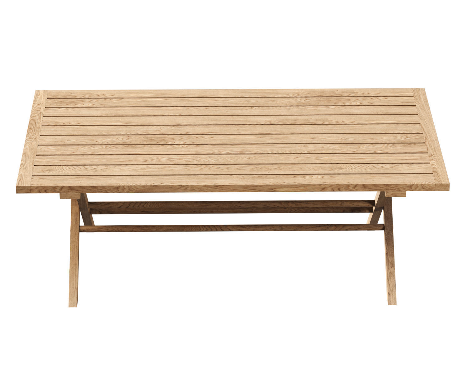 Alesso wooden dining table  3D model_4
