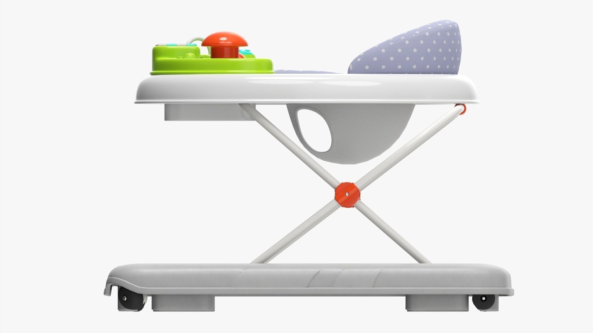Go round baby walker 3D model_6