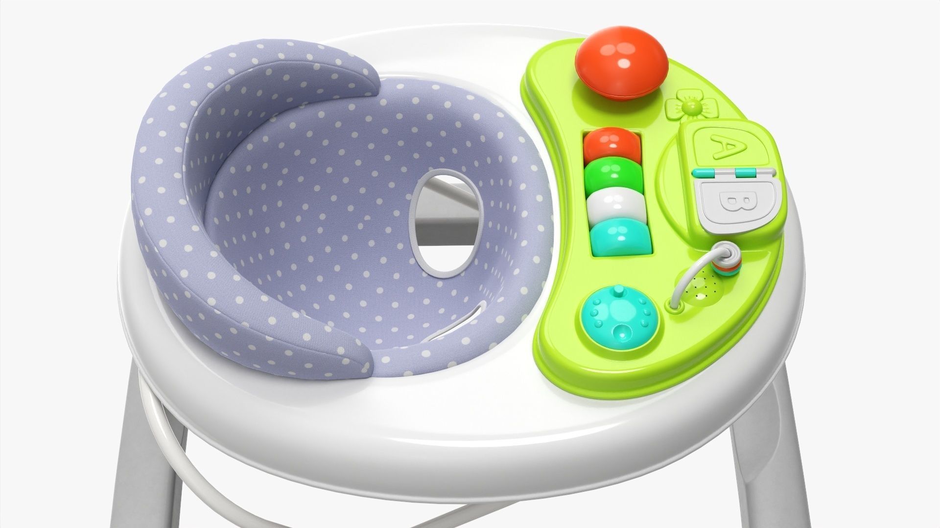 Go round baby walker 3D model_4