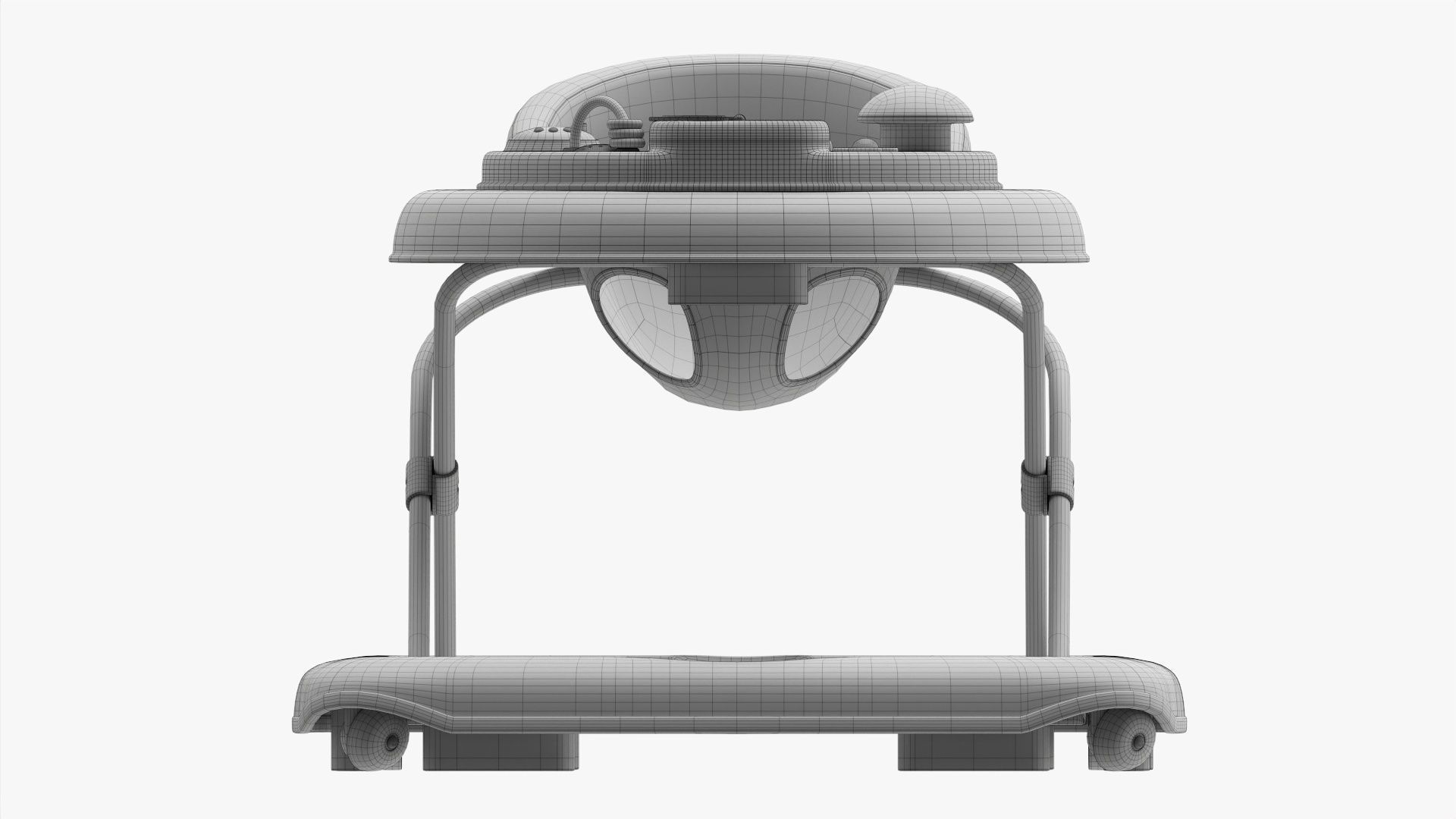 Go round baby walker 3D model_15