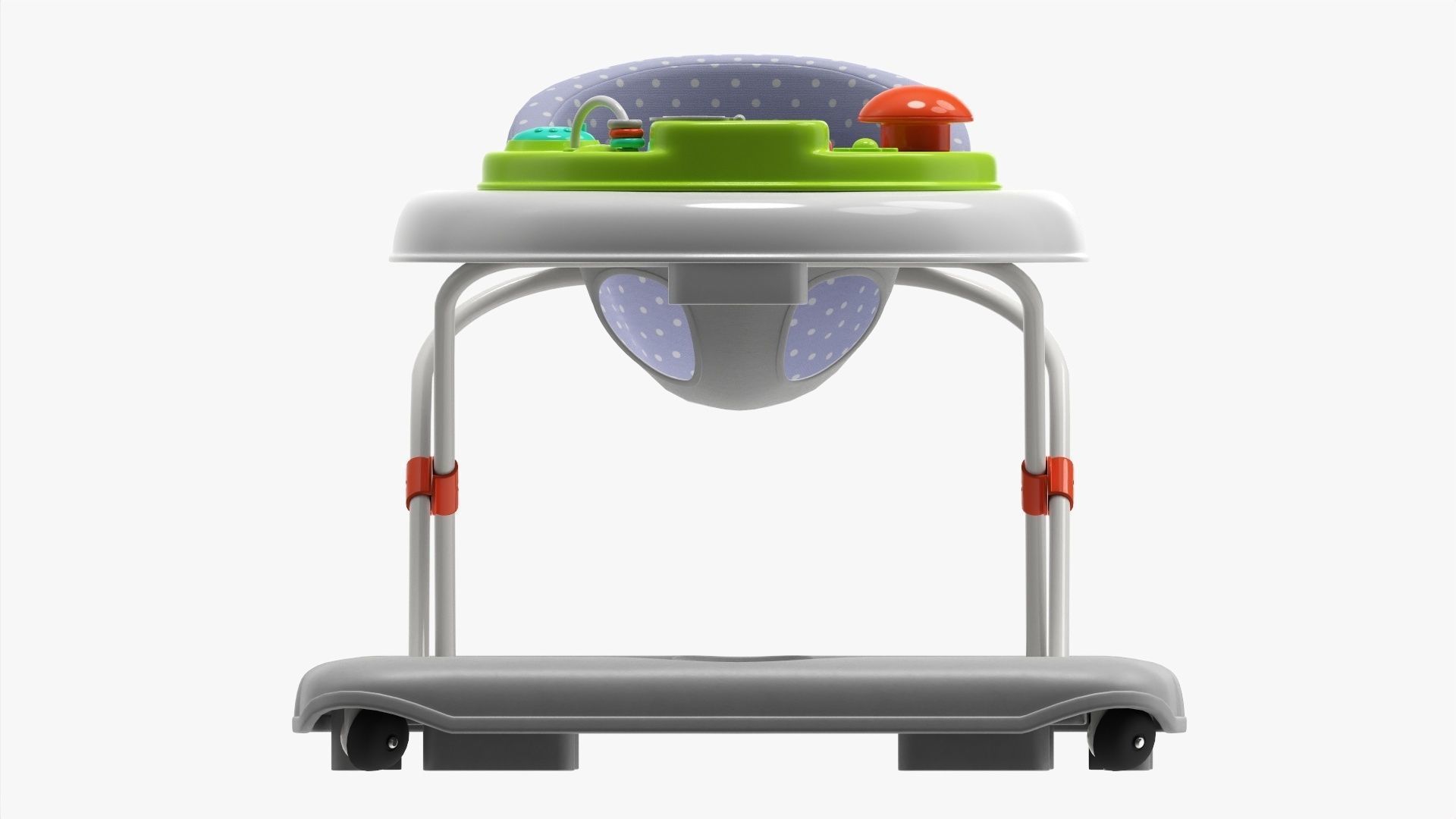 Go round baby walker 3D model_7
