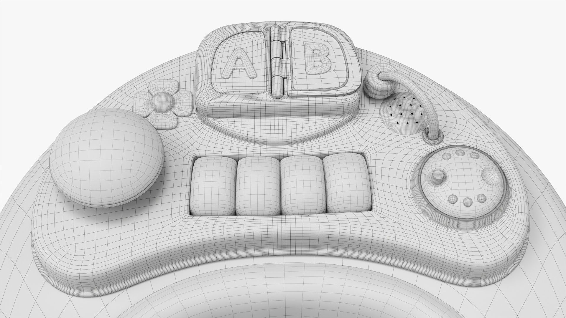 Go round baby walker 3D model_11