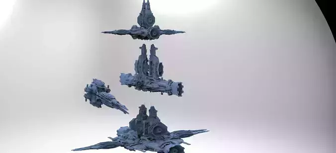 Sci-Fi Droid Prowler Ship kit bash 4