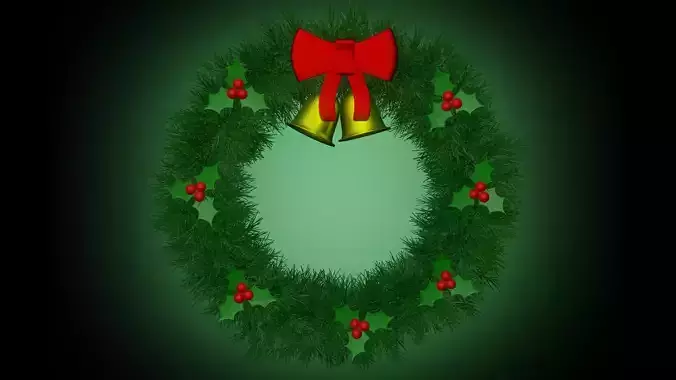 Christmas wreath 3D model