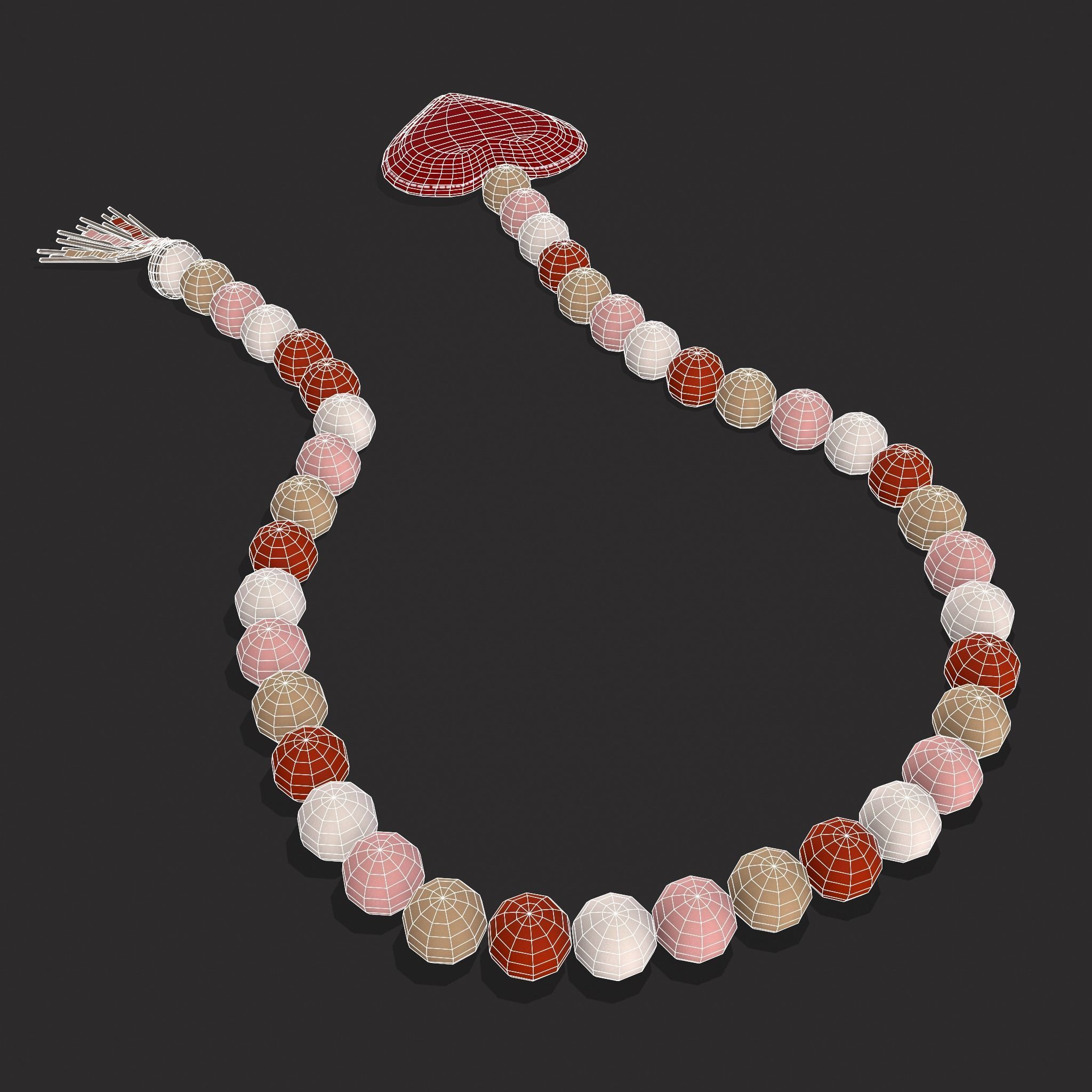 Valentines Heart Trinket and Cookies 3D Model Collection_37