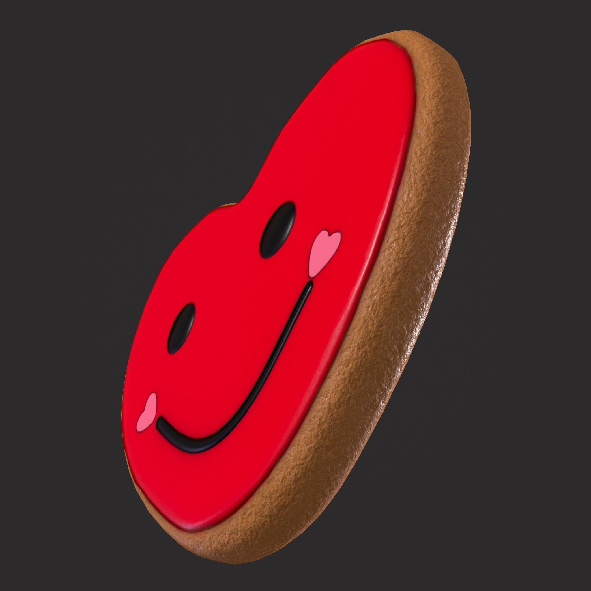 Valentines Heart Trinket and Cookies 3D Model Collection_16