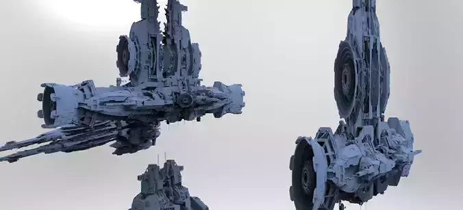 Sci-Fi Droid Prowler Ship collection 7 