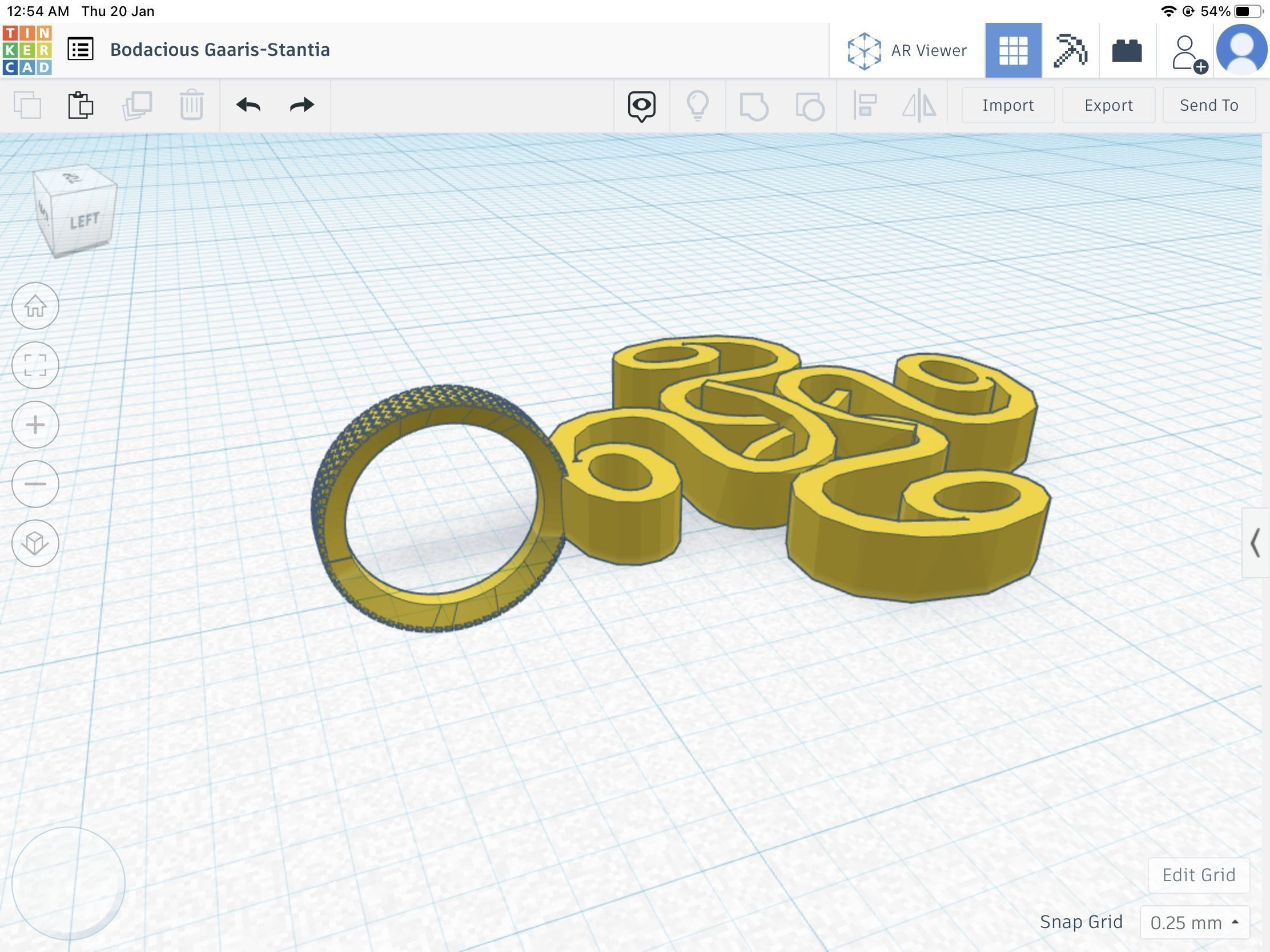 Curvy wavy quads stl file 3D print model_6