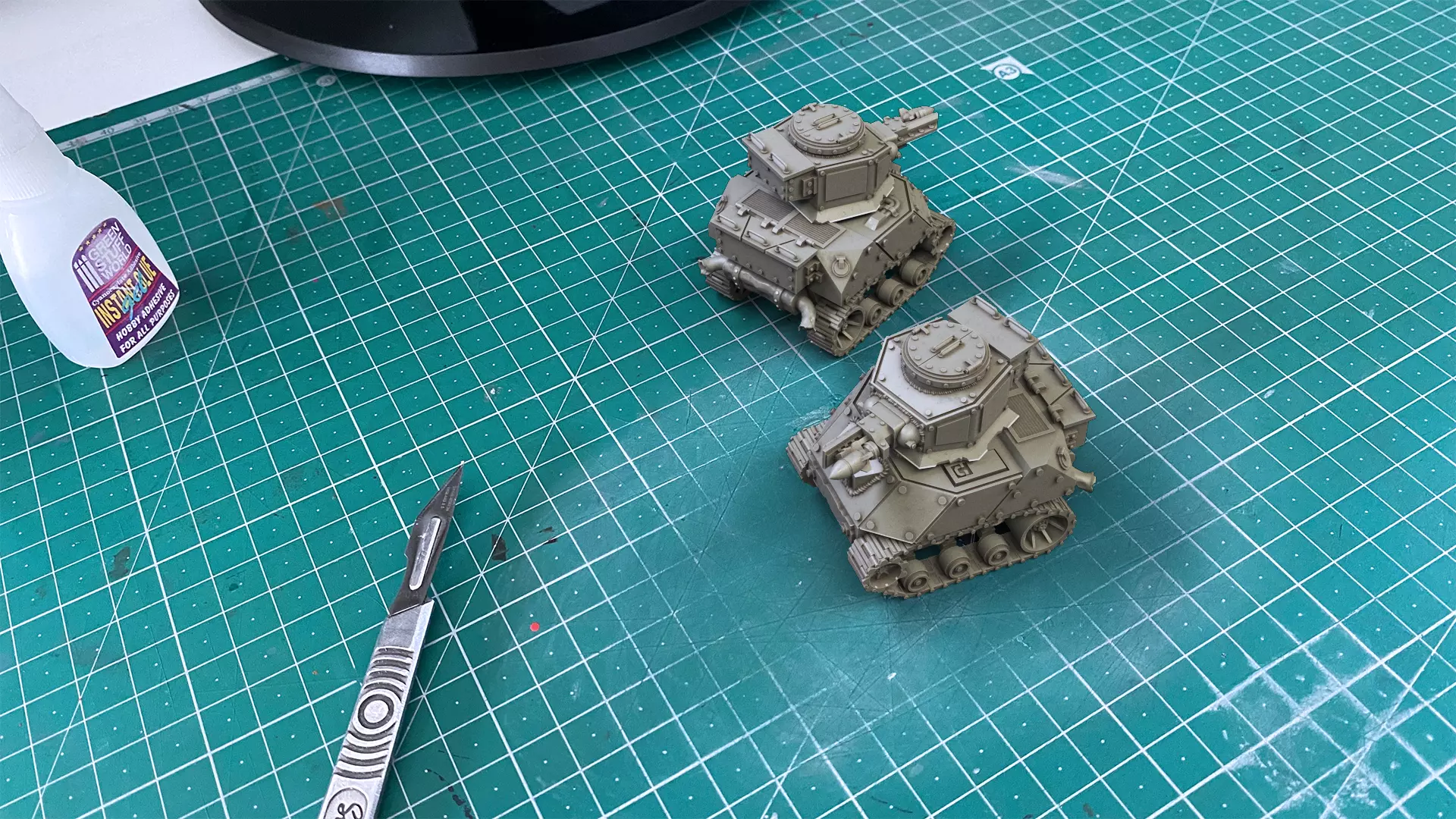 WW2 American M5 Stuart Grot Tank 3D print model_0