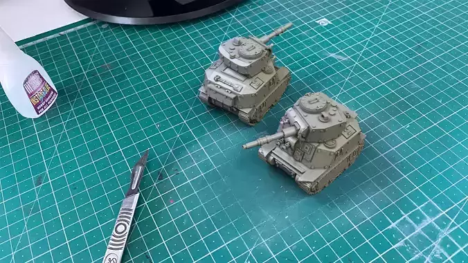 WW2 American M6 Heavy Grot Tank  3D print model