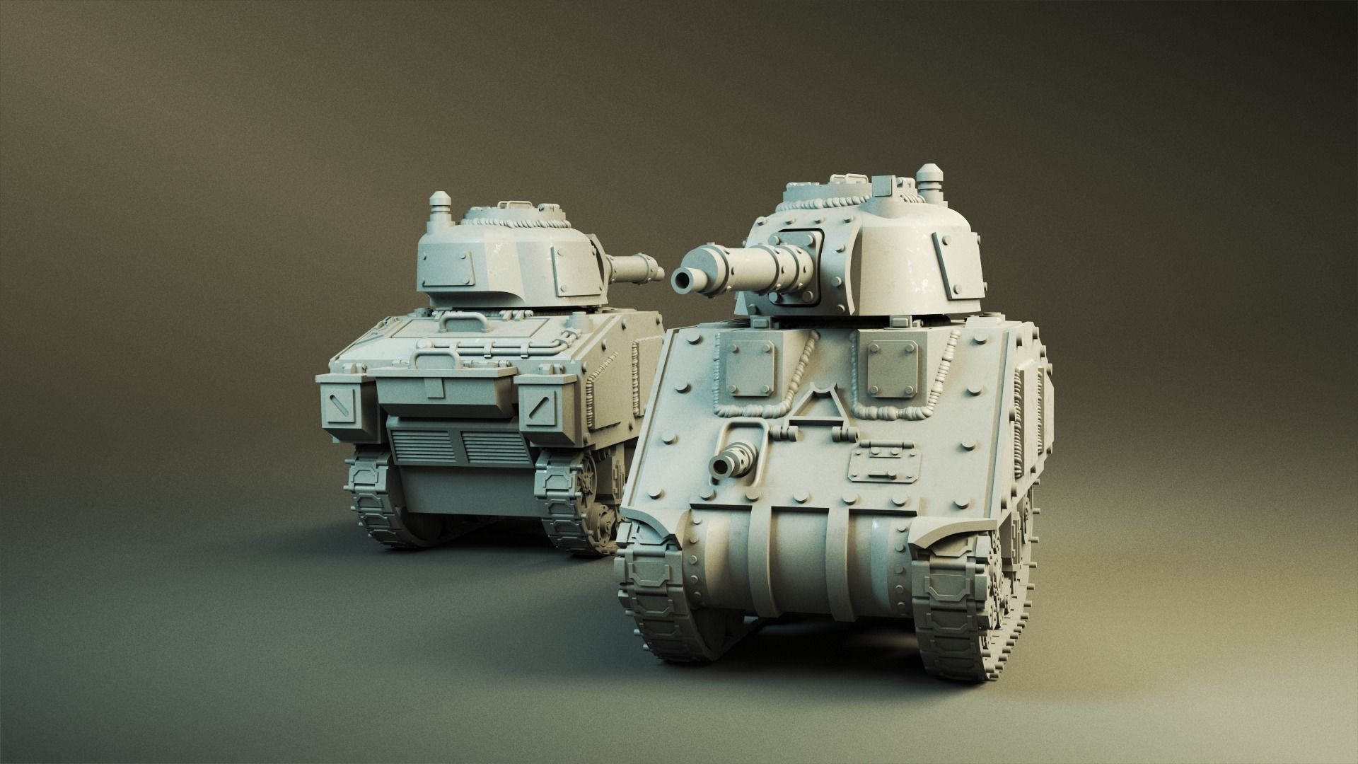 WW2 American Grot Tanks 3D print model_8