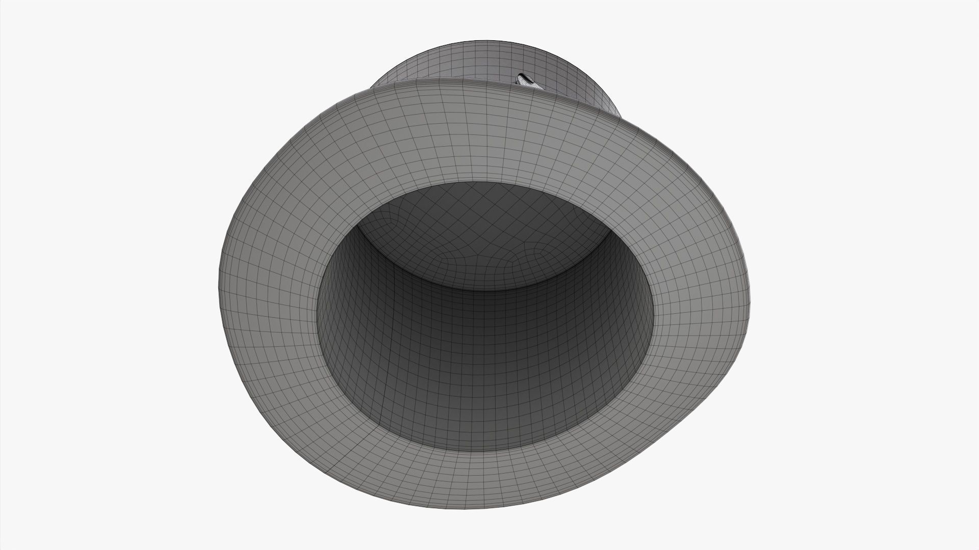 Black top hat with googles 3D model_9